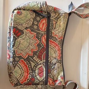 Vera Bradley Red and Green Floral Crossbody Bag